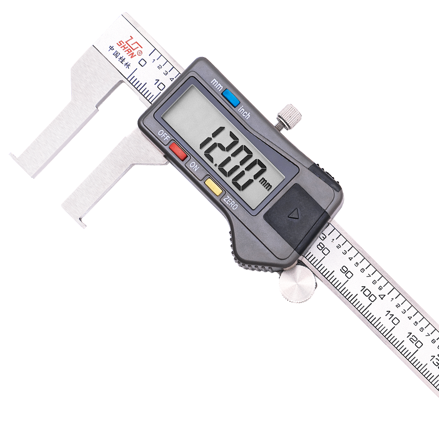 桂林桂量内沟槽数显卡尺(扁头测头)